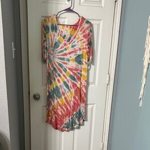 Torrid Multicolor Tie-Dye Knit Top